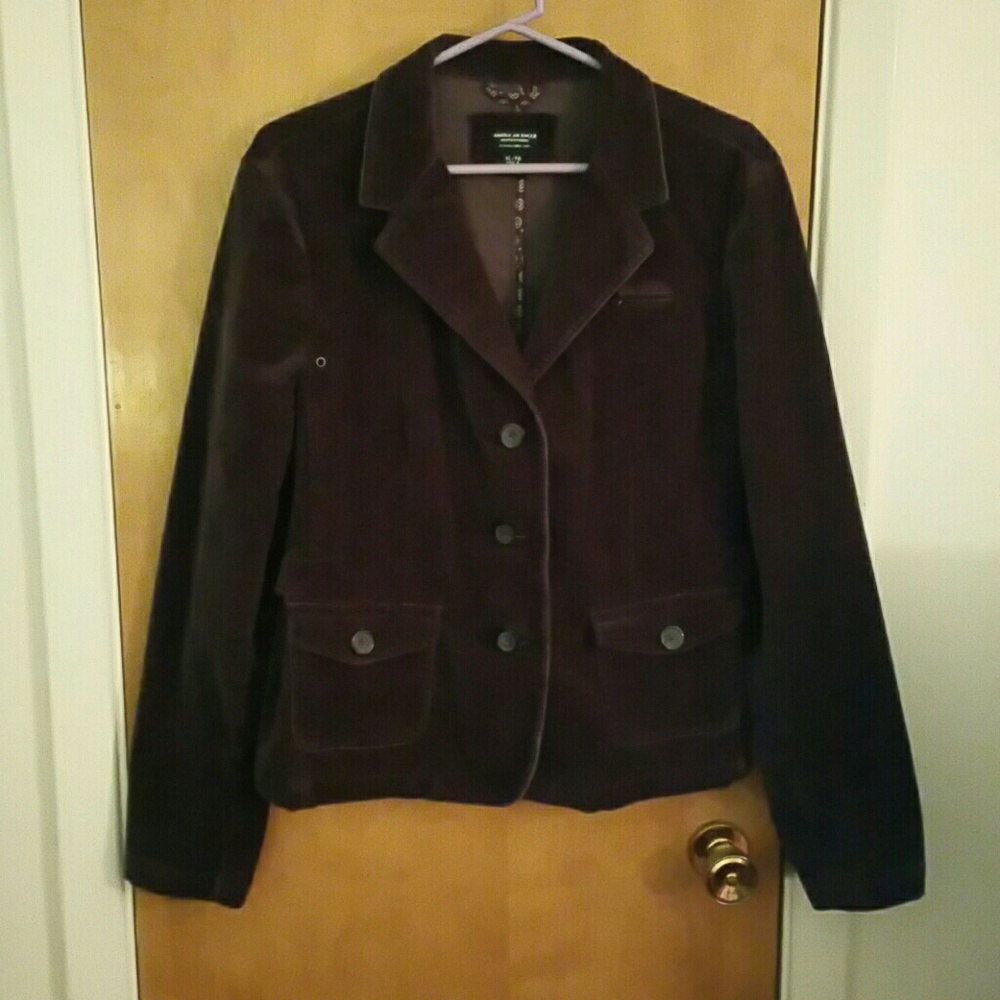 Purple Velvet Blazer
